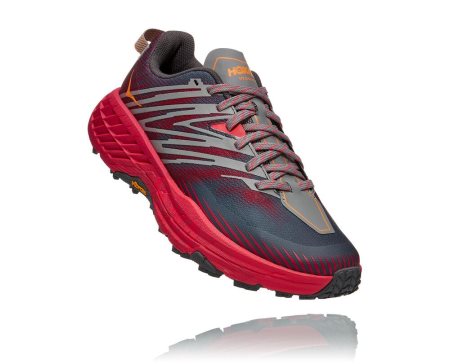 Hoka One One Speedgoat 4 Ženske Pohodniški Čevlji Temno Siva / Roza SI-580249V